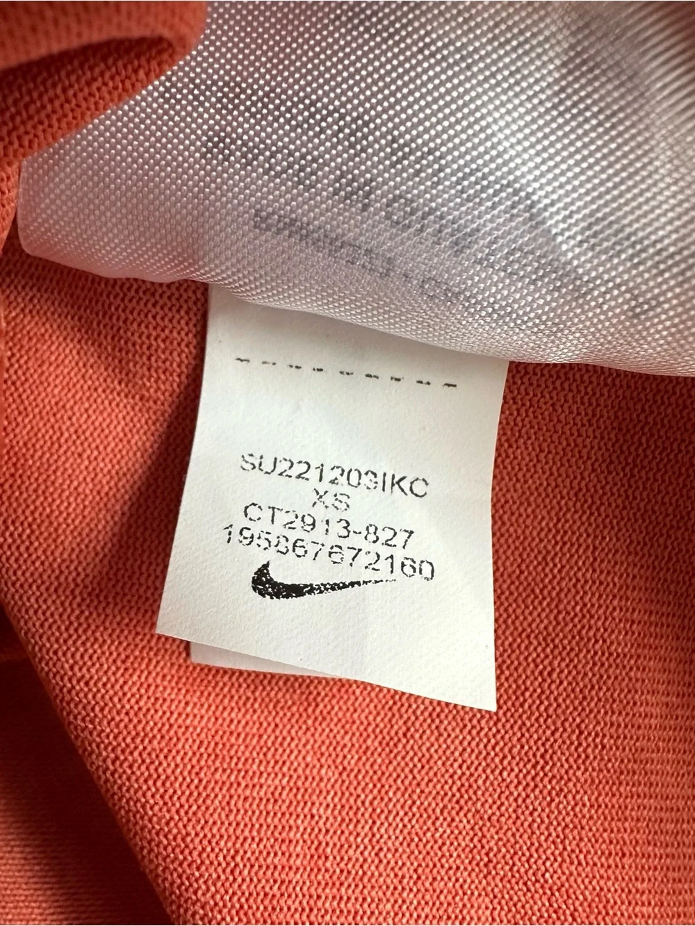 NWT Nike Women's Dri-FIT Legend Tank Top High Neck CT2913 Madder Root Orange XS